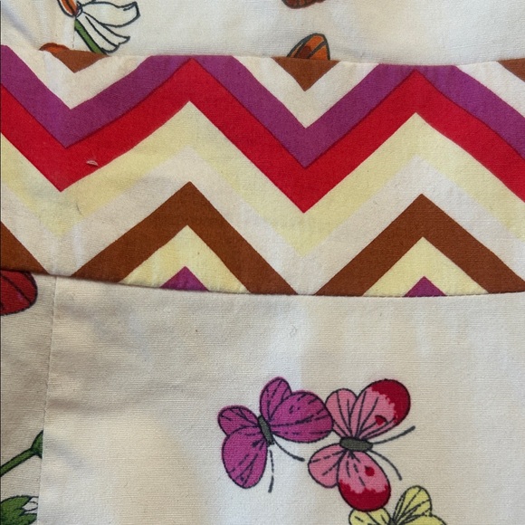 Tibi Red and Brown Geometric Top - Picture 9 of 10